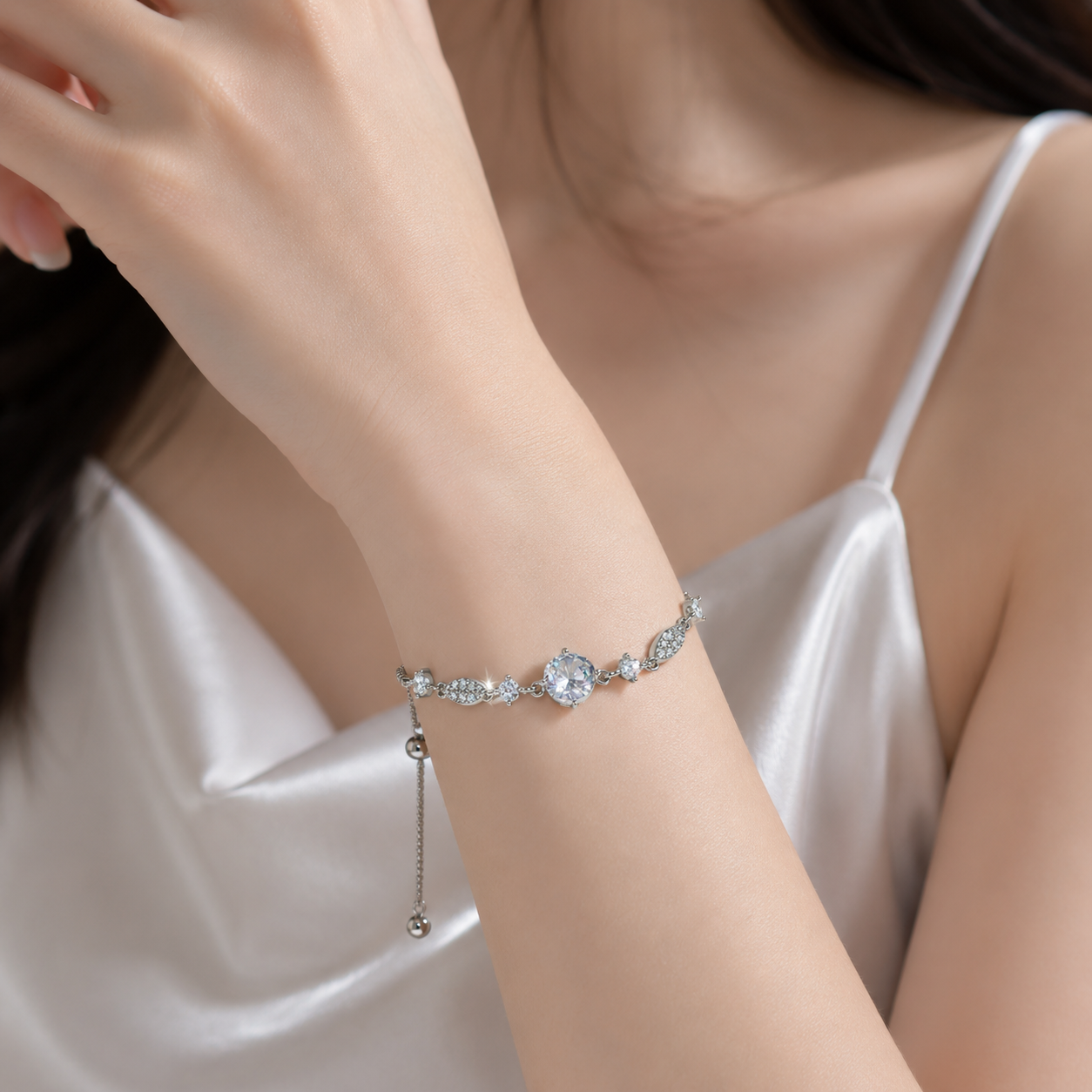Brilliant Round Crystal Bracelet