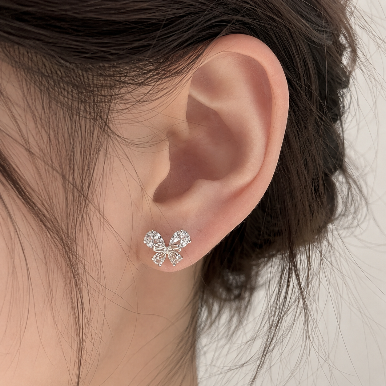 Butterfly Sparkle Stud Earrings