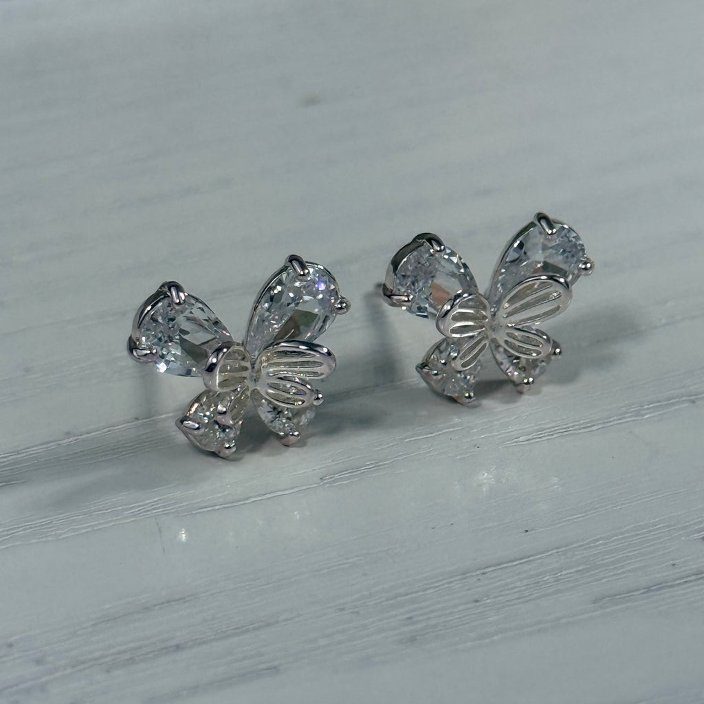 Butterfly Sparkle Stud Earrings