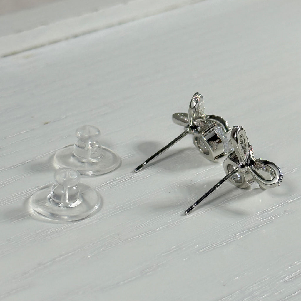 Bow Sparkle Stud Earrings