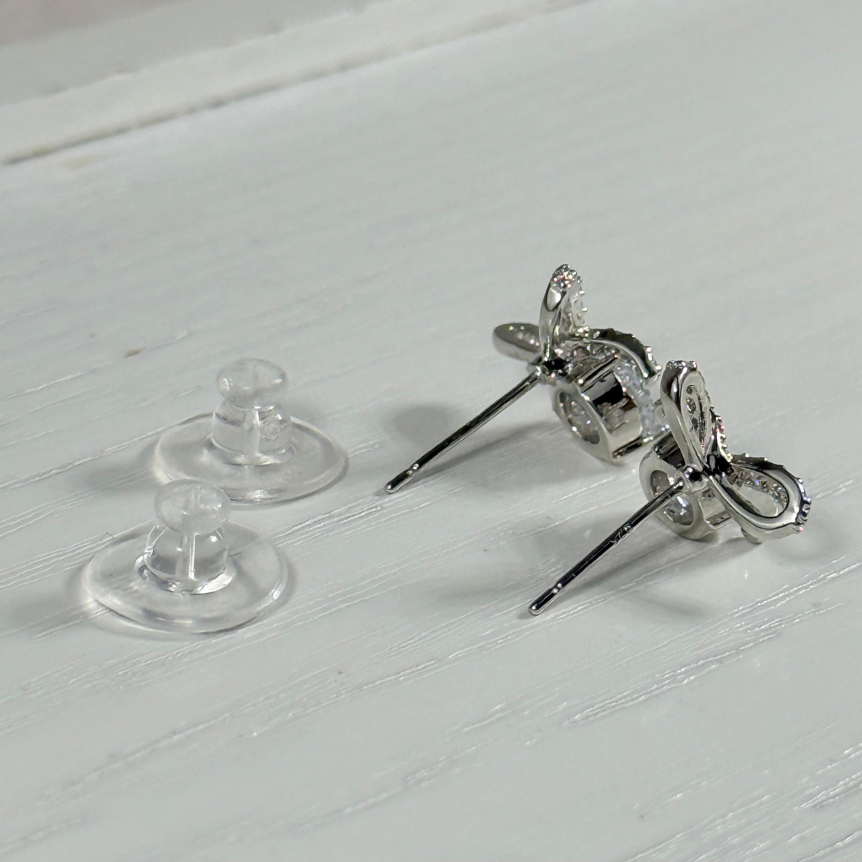 Bow Sparkle Stud Earrings