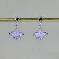 Celestial Star Drop Stud Earrings