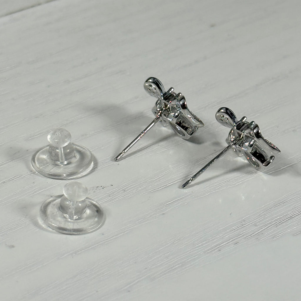 Sparkle Bow Stud Earrings