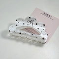 Polka Bow Cloud Acetate Hair Claw