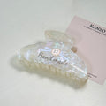 Bow Button Acetate Hair Claw