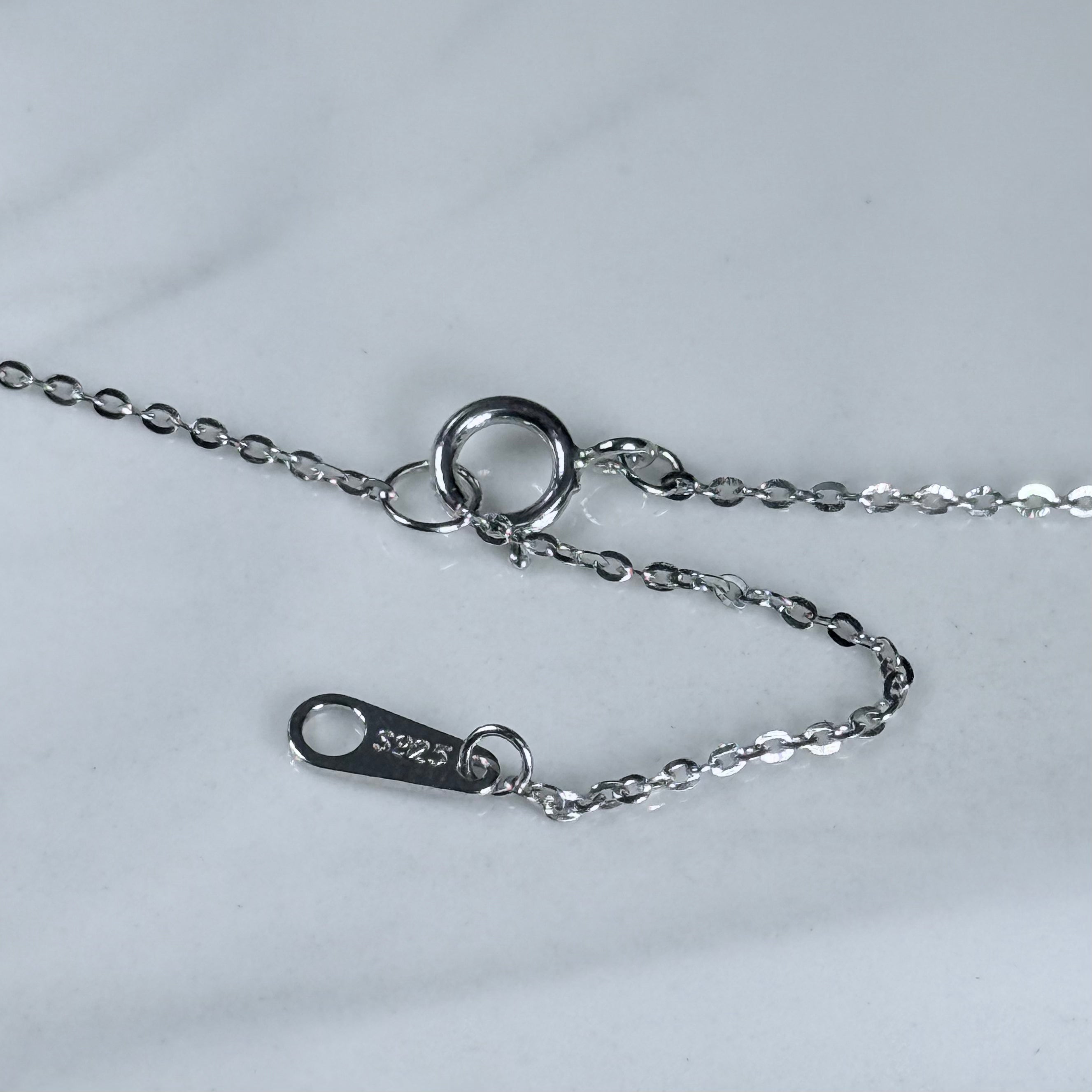 Classic Solitairet Moissanite 925 Silver Necklace