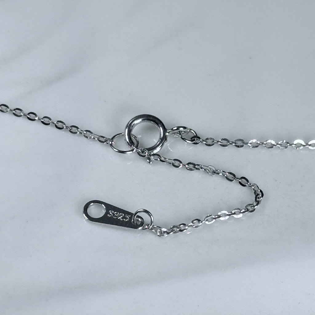 Amour Heart Moissanite 925 Silver Necklace