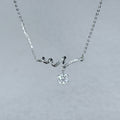 Heartbeat Moissanite 925 Silver Necklace