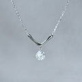 Lumière V Moissanite 925 Silver Necklace