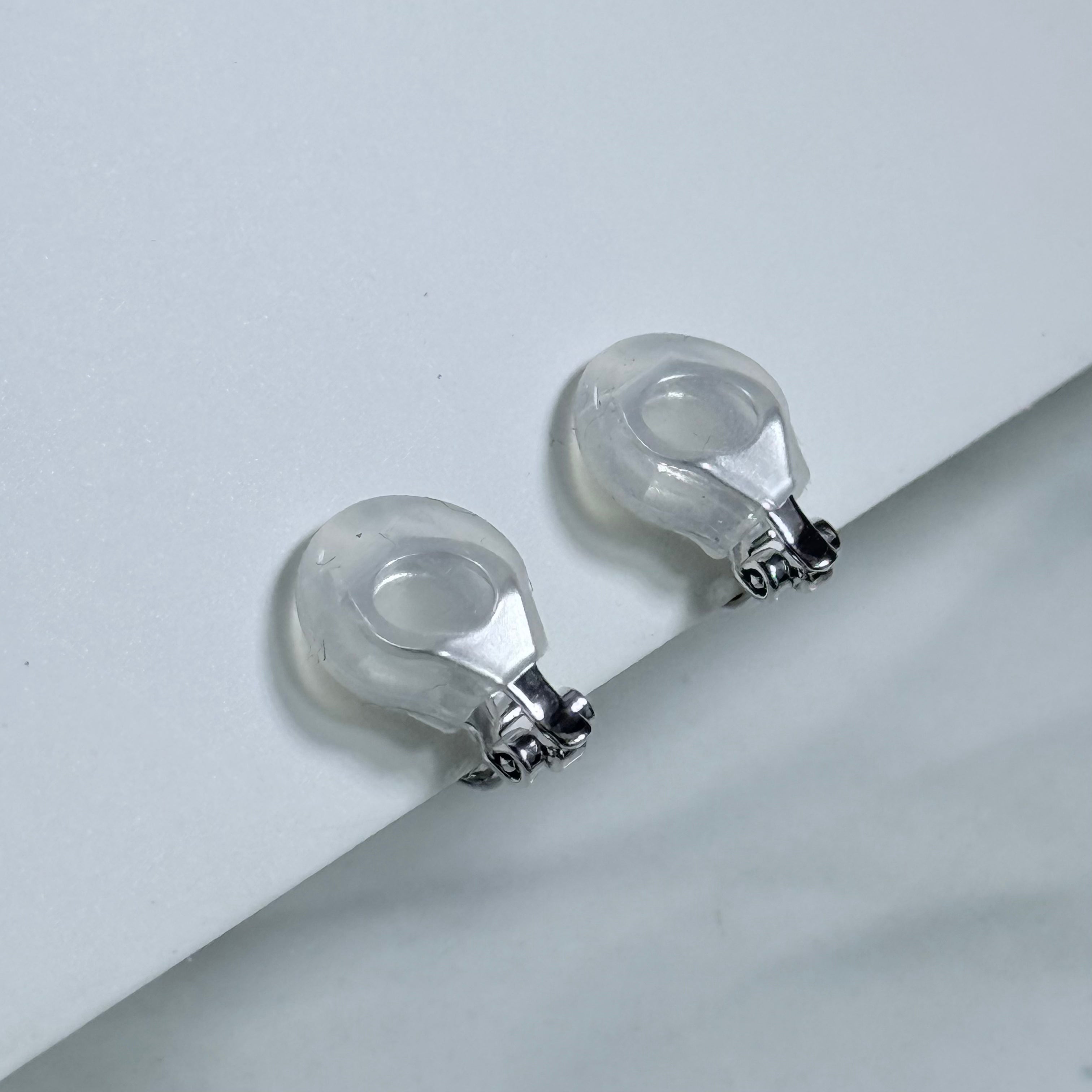 Crystal Bow Teardrop Clip-On Earrings