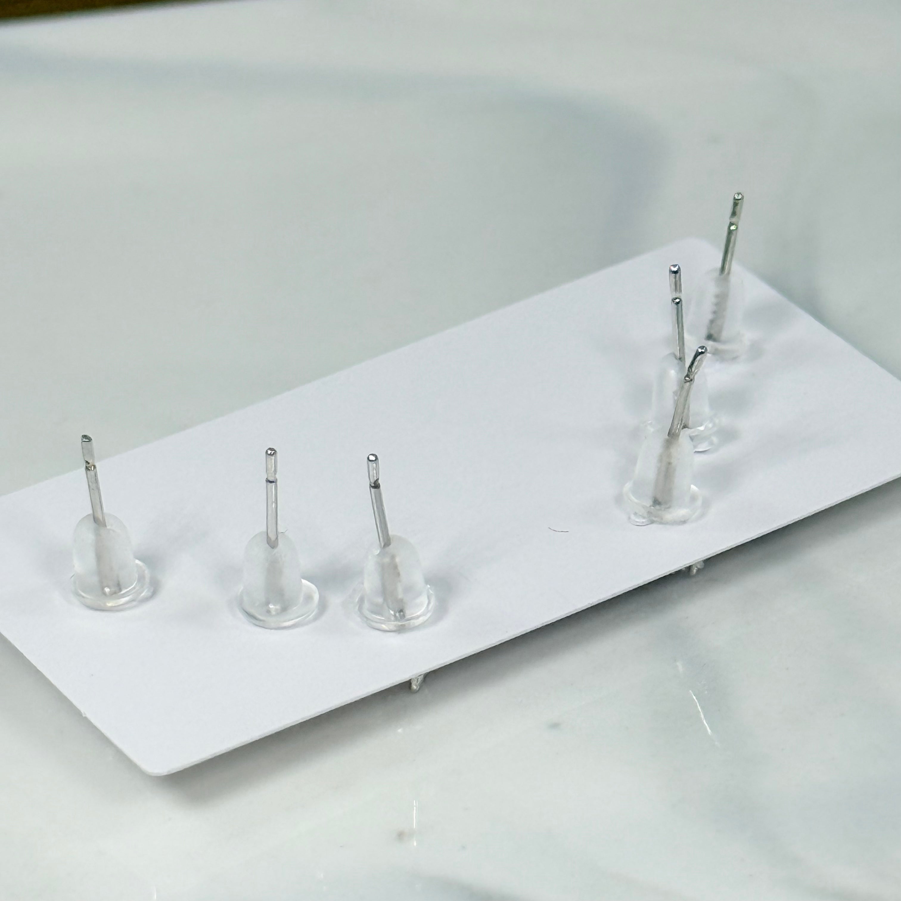 Crystal Drop Blossom 3-Pair Stud Earring Set