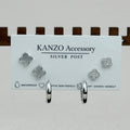 Clover 3-Pair Mixed Earring Set