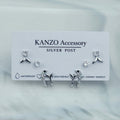 Ocean Charm 3-Pair Stud Earring Set