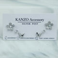 Butterfly Garden 3-Pair Stud Earring Set